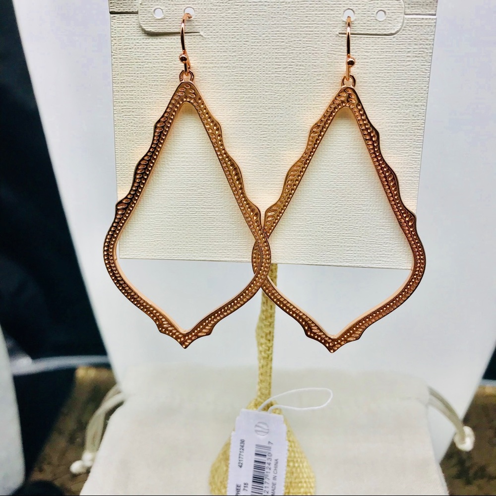 Kendra Scott Sophee Rose Gold tone earrings